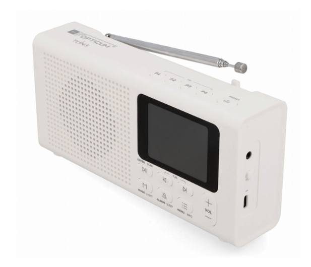 OPTICUM TON5 FM/DAB/DAB+/BT Białe - 1591644 - zdjęcie 3